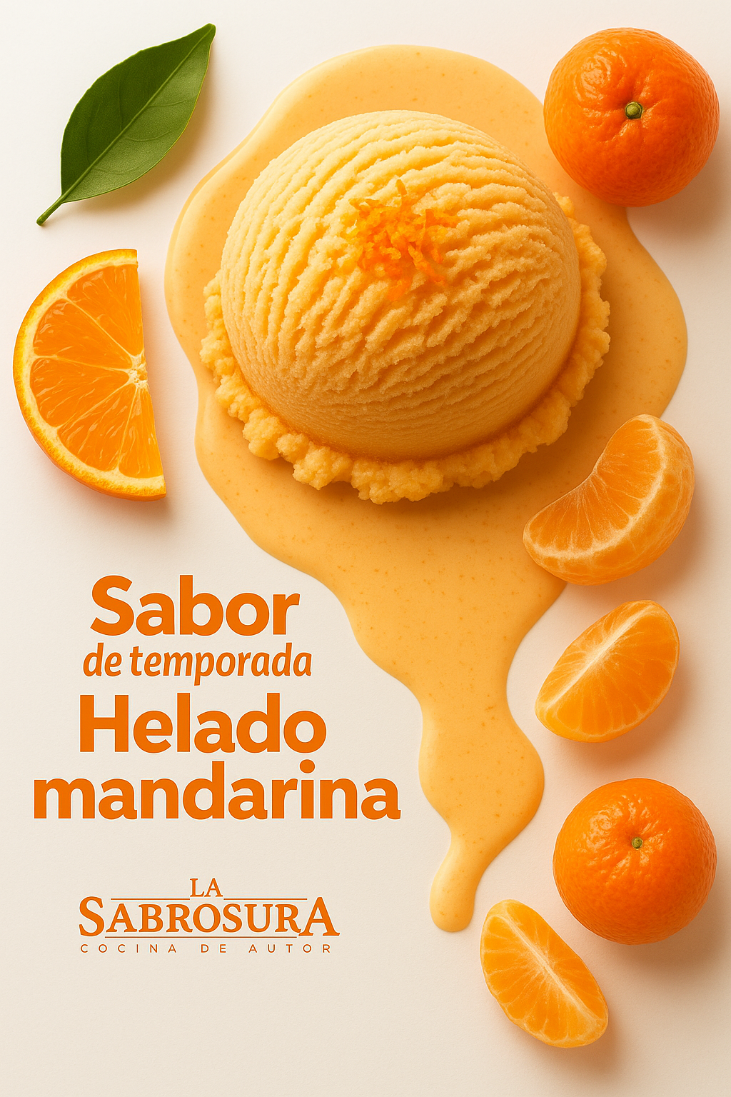 Helado de mandarina