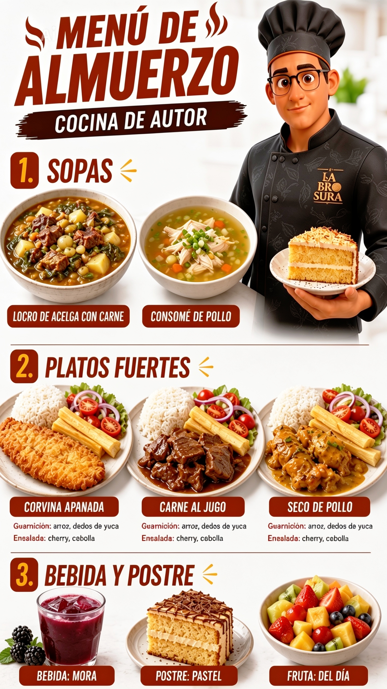 Menú del día $4